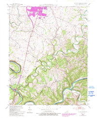 Little Hickman 1952 topographic map thumbnail