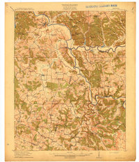 Little Muddy 1914 topographic map thumbnail