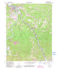 Louisa 1971 topographic map thumbnail