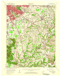 Louisville 1951 topographic map thumbnail