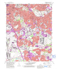 Louisville East 1982 topographic map thumbnail