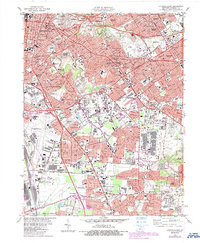 Louisville East 1982 topographic map thumbnail