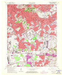 Louisville East 1965 topographic map thumbnail