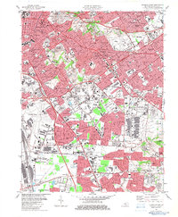 Louisville East 1982 topographic map thumbnail