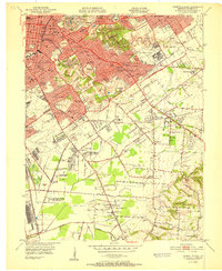 Louisville East 1951 topographic map thumbnail