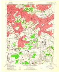 Louisville East 1960 topographic map thumbnail