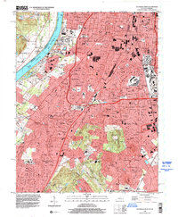 Louisville West 1998 topographic map thumbnail