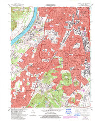 Louisville West 1983 topographic map thumbnail