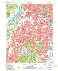 Louisville West 1983 topographic map thumbnail