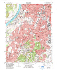 Louisville West 1983 topographic map thumbnail