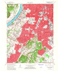Louisville West 1965 topographic map thumbnail