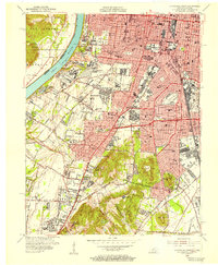 Louisville West 1955 topographic map thumbnail