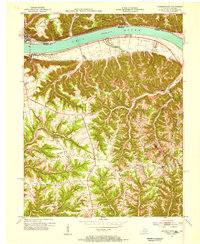 Madison East 1953 topographic map thumbnail