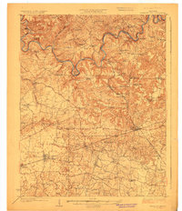 Mammoth Cave 1923 topographic map thumbnail