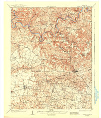 Mammoth Cave 1923 topographic map thumbnail