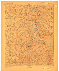 Manchester 1891 topographic map thumbnail