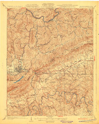 Middlesboro 1930 topographic map thumbnail
