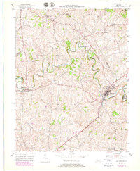Millersburg 1953 topographic map thumbnail