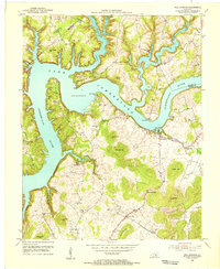 Mill Springs 1953 topographic map thumbnail