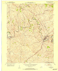 Millersburg 1953 topographic map thumbnail
