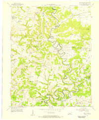 Millerstown 1954 topographic map preview