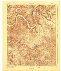 Monticello 1914 topographic map thumbnail