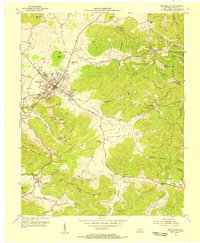 Monticello 1953 topographic map thumbnail