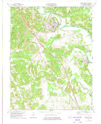 Morgantown 1973 topographic map thumbnail