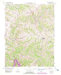 Mount Eden 1954 topographic map thumbnail