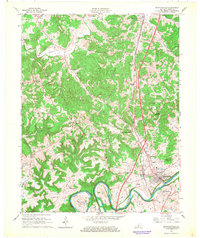 Munfordville 1966 topographic map thumbnail