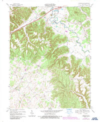 Nelsonville 1967 topographic map thumbnail