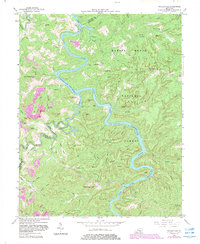 Nevelsville 1954 topographic map thumbnail