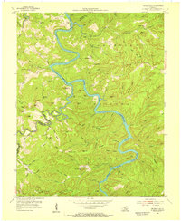 Nevelsville 1954 topographic map thumbnail