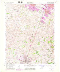 Nicholasville 1965 topographic map thumbnail