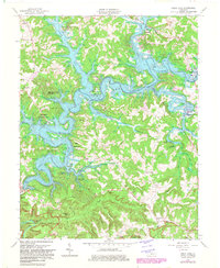 Nolin Lake 1966 topographic map thumbnail