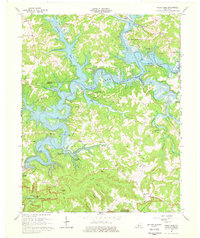 Nolin Lake 1966 topographic map thumbnail