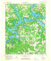 Nolin Reservoir topographic map thumbnail