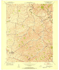 North Middletown 1952 topographic map thumbnail