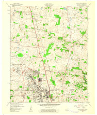 Oak Grove 1957 topographic map thumbnail