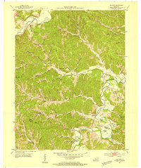 Oldtown 1953 topographic map thumbnail