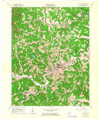 Olive Hill 1962 topographic map thumbnail