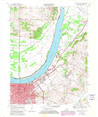 Owensboro East 1967 topographic map thumbnail