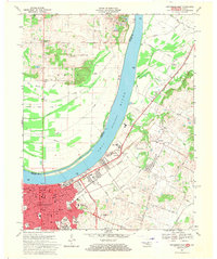 Owensboro East 1967 topographic map thumbnail