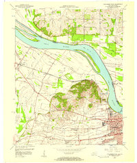 Owensboro West 1956 topographic map thumbnail