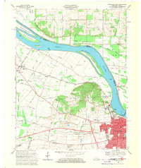 Owensboro West 1968 topographic map thumbnail