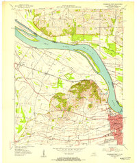 Owensboro West 1952 topographic map thumbnail