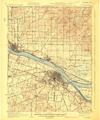 Paducah 1929 topographic map thumbnail