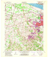 Paducah West 1958 topographic map thumbnail