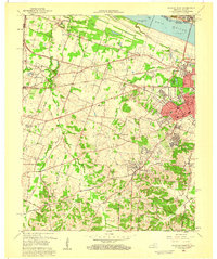 Paducah West 1958 topographic map thumbnail