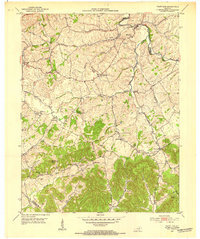 Paint Lick 1952 topographic map thumbnail
